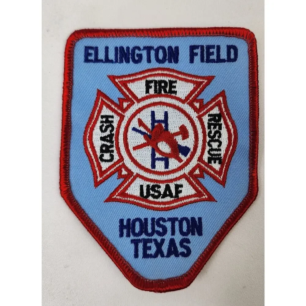 Lot of 5 Texas Fire Department Patches El Paso County Houston & Ft Sam Houston